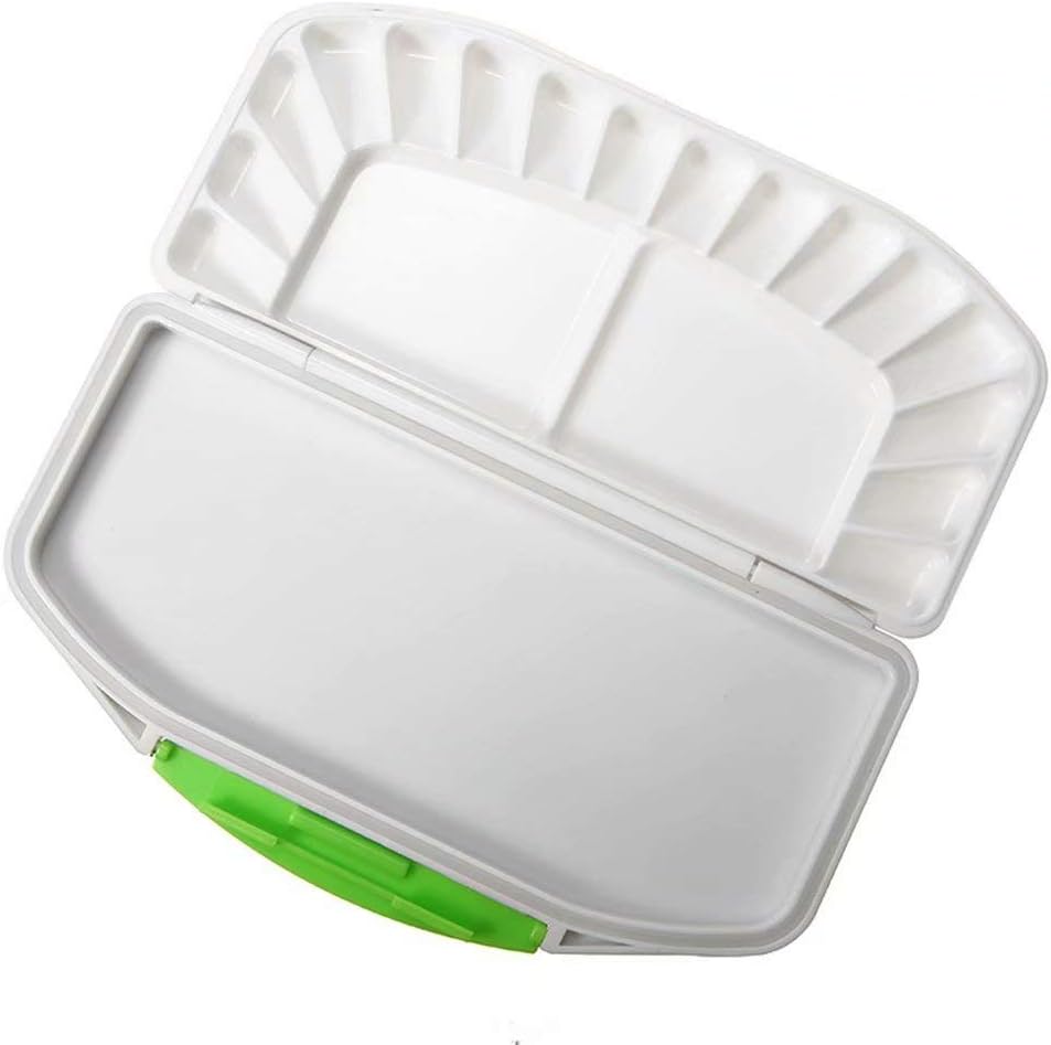 Emivery Airtight Watercolor Palette 16 Slot 2 Mixing Areas