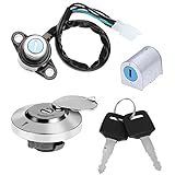 Ignition Switch Fuel Gas Cap Steering Lock Set for HONDA REBEL MAGNA CMX 250 450