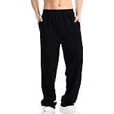 wulanhada Mens Casual Pants with Zipper Pockets Sweatpants Athletic Men's Relaxed Fit for Running Workout Gym
