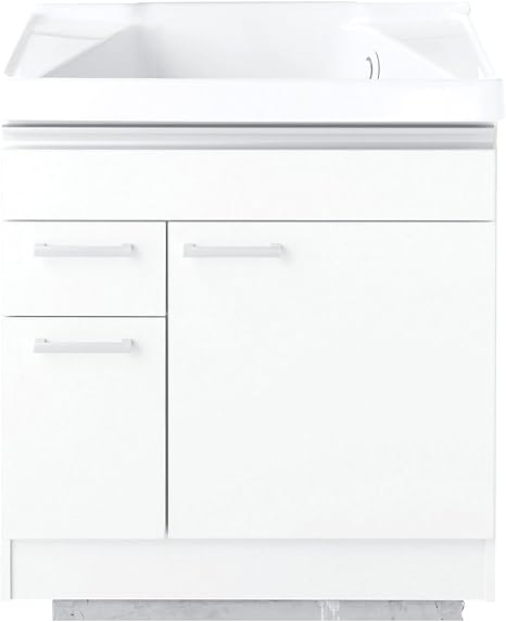 Amazon Toto 洗面化粧台 サクア 間口750 洗面台高さ750 片引き出し 上段ポケット ラインダークウッド Ldwa075afxxw2m Diy 工具 ガーデン