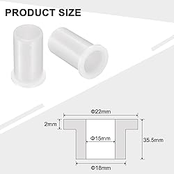 uxcell 12pcs Flanged Sleeve Bearings Plastic