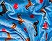 Ashford & Brooks Printed Plush Sherpa-Lined Mink Fleece Cozy Throw Blanket 50” x 60” - Turquoise Dachshund Dog Love