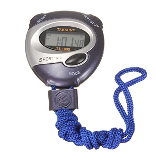 HITSAN Digital Handheld Sports Stopwatch Stop Watch Time Clock Alarm Counter Timer Blue One Piece - Thumbnail 4
