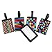 PIXNOR Travel Luggage Tags PVC Suitcase Bag Tags Pack of 5