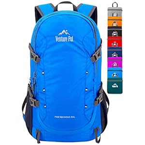 Venture Pal 40L Lightweight Packable Travel Hiking Backpack Daypack
