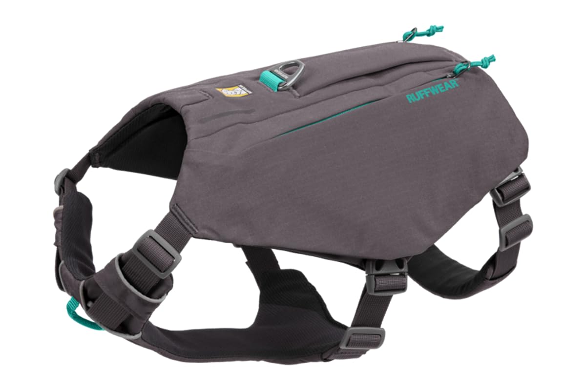 RUFFWEAR Switchbak Every-Day Dog Harness with Pockets, All-Day Comfort with Built-in Pockets for Short Day Hikes and Everyday Activities, Small Breeds, Granite Gray