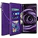 LK Case for Galaxy Note 8, [Wrist Strap] Luxury PU Leather Wallet Flip Protective Case Cover with Card Slots and Stand for Samsung Galaxy Note 8 (Purp