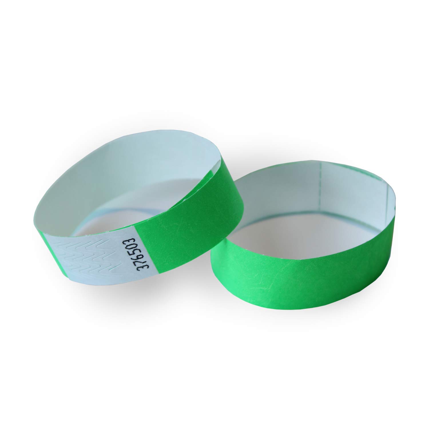 MP - Tyvek Bracelets Pack of 100 for Events Green Neon