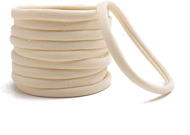 white nylon headbands