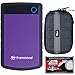 Transcend 2TB USB 3.1 StoreJet 25H3 Portable Hard Drive with Case + Cleaning Cloth
