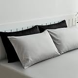 NTBAY 2 Pack 50x90 cm Black 100% Brushed Microfiber Pillowcases view 6