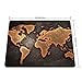 Apottwal Mouse Pad,Vintage Black World Map Decorate Gaming Mouse Pad,Non-Slip Rubber Base Mousepad for Laptop Computer,Mouse Pads for Wireless Mouse,Desk Dad Desk Decor with Design