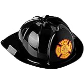 Dress Up America Firefighter Helmet - Fireman's Hat for Adults- Firefighter Costume Accessory - One Size Fits Most
