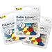 Wrap-It Storage - Mini Multi-Color Cable Labels (60 Pack) - Colorful Charger & Wire Labeler