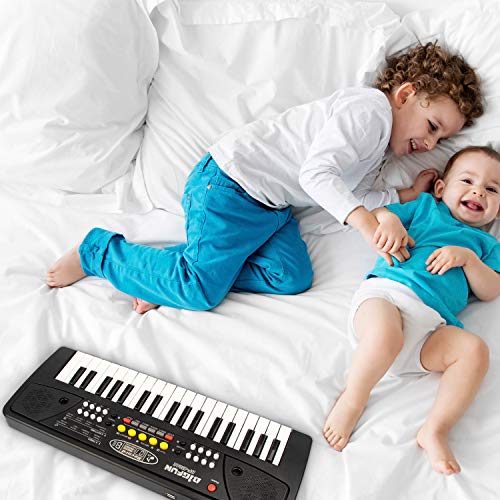 aPerfectLife 37 Keys Piano Keyboard for Kids Multifunction Portable Piano Electronic Keyboard Music Instrument for Kids Early Learning Educational Toy