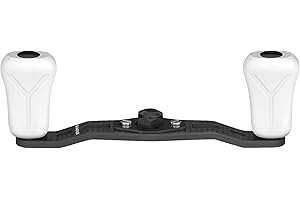 GOMEXUS Power Handle Compatible for Shimano Curado SLX Tranx Daiwa Tatula Abu Lews Baitcasting Reel Handle(7x4 Need Adapter)
