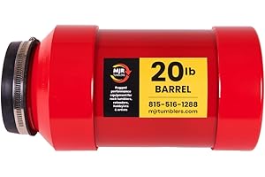 MJR Tumblers 1.25 Gallon Rock Tumbler Barrel - Barrel for Tumbling, Rock Polisher Tool, 20 lb