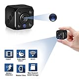 Mini Spy Camera,Wireless wifi Hidden Cameras 1080P HD Nanny Camera Video Recorder Indoor Hidden Surveillance Cam with Auto Night Vision for Home,Office Security