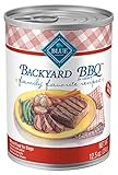 Blue Buffalo Family Favorites Natural Adult Wet Dog Food, Backyard BBQ 12.5-oz can (Pack of 12)