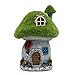 TERESA'S COLLECTIONS Fairy Garden House, Outdoor Garden Figurines with Solar Lights, Flocked Mushroom Statue for Home or Yard Decor (8 Inch Tall)