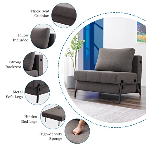 Vonanda Sofa Bed, Convertible Chair Bed MultiFunction Sleeper Chair