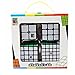 Coogam Moyu Cube Bundle 2x2 3x3 4x4 5x5 Speed Cube Set MF2S MF3S MF4S MF5S Pack Black Puzzle Toy Gift Box
