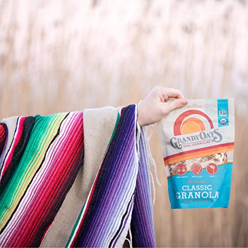 GrandyOats Classic Granola, Certified Organic Granola Cereal, Low Sugar