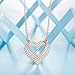 LADY COLOUR Dancing Stone Heart Necklace Ture Love Rose Gold Pendant Necklace Swarovski Crystals Jewelry for Women Birthday Gifts for Her for Wife Girlfriend Mothers Day Xmas Gifts