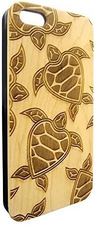 Genuine Maple Wood Organic Turtle Sea Life Pattern Snap-On Cover Hard Case for iPhone 6 Plus by heywan