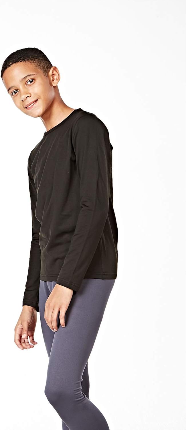 DEVOPS Boys 2-Pack Thermal Shirts Compression Long Sleeve Tops with Fleece Lined: Clothing