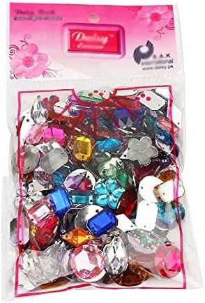SUNXIN Gemstones for Kids Arts and Crafts - Craft Supplies Gems Colooured Jewellery, Treasure, Jewels