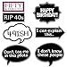 50th Birthday Photo Booth Party Props - 40 Pieces - Funny 50th Birthday Party Supplies, Decorations and Favors