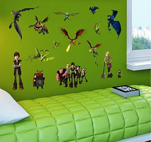 Amazon ヒックとドラゴン Disney ディズニー ナイト フューリー トゥース ウォールステッカー ウォールステッカー オンライン通販