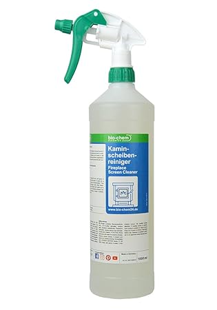 bio-chem Kaminscheibenreiniger 1000 ml Reinigung von Ofenglas Rußentferner