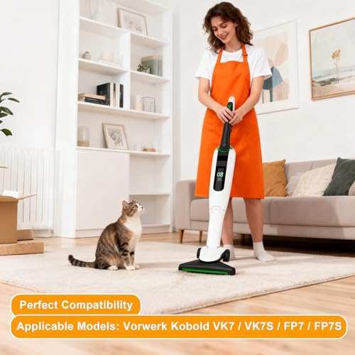 15 Vacuum Cleaner Bags for Vorwerk VK7 FP7 and 3 Hepa Filters, VK7 Kobold Bag for Microfibre Bags, VK7 Filter Bags Accessories, Kobold Bags VK7 Cordless