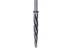 Spiral Flute Reamer 5 Flute Drill Reamer Bit M2 High Speed Steel Bridge Reamer 5/8in Shank Drilling Tool for Ream and Punch