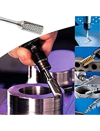 Carbide Burr KangTeer 0.472 in de diámetro 1 4" vástago de doble corte carburo de tungsteno Rotary File Cutting Burs Tool Rotary Drill Die Grinder Bits