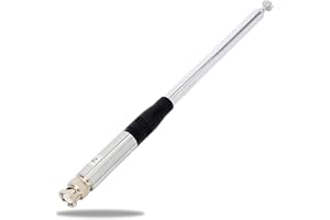 HYSHIKRA 27Mhz 11meter 51inches BNC Telescopic CB Antenna for Cobra HH50WXST HH50 MRHH350FLT C75WXST HH38WXST Midland 75-822 75-785 MHS75 Uniden BC75XLT PRO401HH