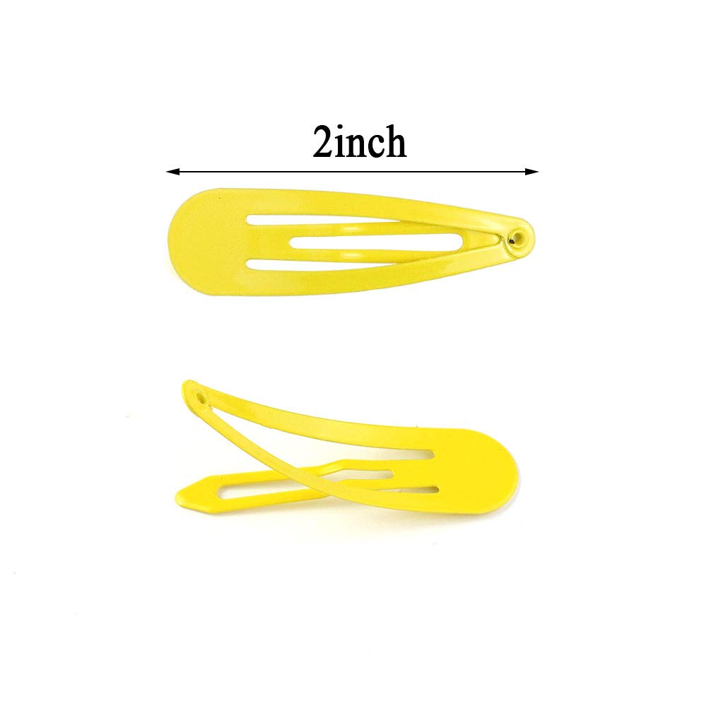 Yolyoo 90 Pcs/18 Colors Snap Hair Clips Non-Slip Metal Barrettes Hair Clips for Women Girls Teens