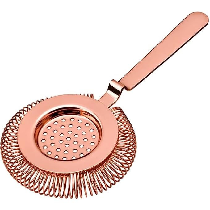 Stainless Steel Cocktail Strainer for Mixing Glass and Shaker copper