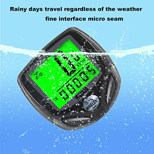 Bicycle Wireless Code, Durable Stopwatch Back Light Speedometer Odometer Bicycle Bike Waterproof