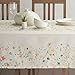 Maison d' Hermine Table Cloth Rectangle Table 100% Cotton 54 x 72 Inches Tablecloth Reusable Decorative Everyday Use for Dining Room, Farmhouse, Home, Party, Festive & Wedding Spring Summer - Colmar