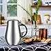Sailnovo Coffee Press 1L/34oz French Press Cafetiere Stainless Steel Double-Wall Vacuum Insulated Coffee Tea Maker Press Pot Plunger with ABS Handle (Silver1)