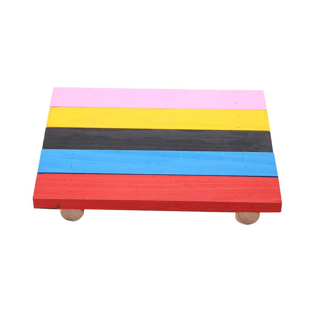 Small Pets Platform Colorful Hamster Springboard Toy Wooden Swing Parrot Springboard Bridge Toy for Chinchilla Guinea Pig Squirrel