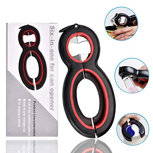 2020 Edition Can Opener,6 in1 Mufti Opener Jar Opener,NonSlip Easy