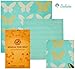 Beeswax Wraps Reusable Food Wrap assorted 3 pack Eco Friendly Organic Sustainable Zero Waste Plastic Free Alternative Storage 1 Small 1 Medium 1 Large
