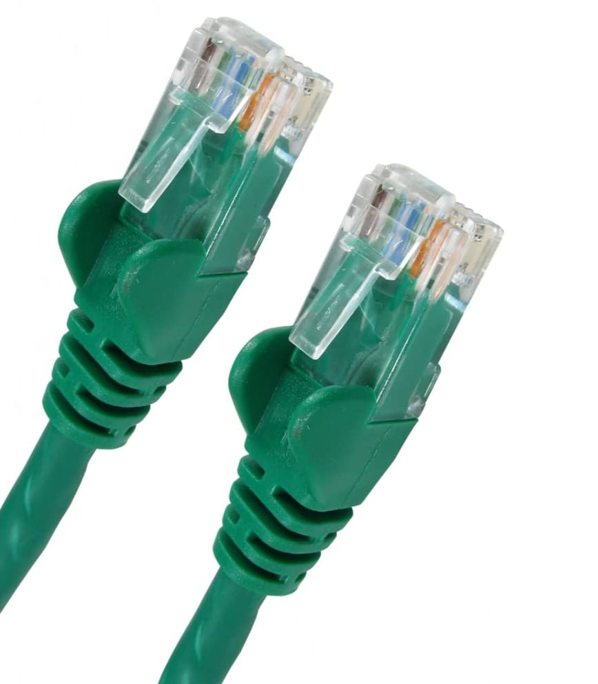 World of Data 10m GREEN CAT6 Network Cable (100% Copper Wire) - RJ45 - Ethernet - Patch - LAN - 10/100/1000 - Gigabit