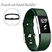 GEAK Bands for Fitbit Charge 2, Adjustable Sports Wrist Bands for Fitbit Charge 2, Small Classic Olive Green