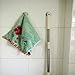 Meluoher 3m Adhesive Shower Coat Hooks - Decorative Wall Hooks for Kitchen Bathrooms Towel Coats Hats Keys Bags Hanging Hooks, 5 Pack (Round Base)