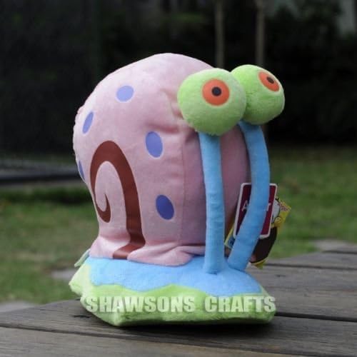 TONGROU SPONGEBOB SQUAREPANTS CHARACTERS PLUSH STUFF TOY 7.5" GARY THE SNAIL DOLL FIGURE